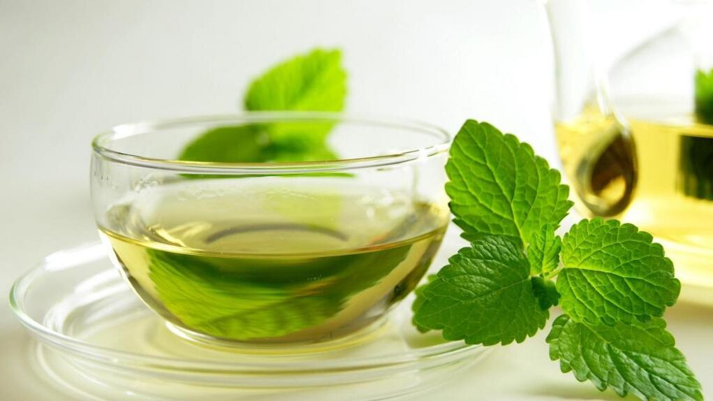 té de menta para aumentar la potencia